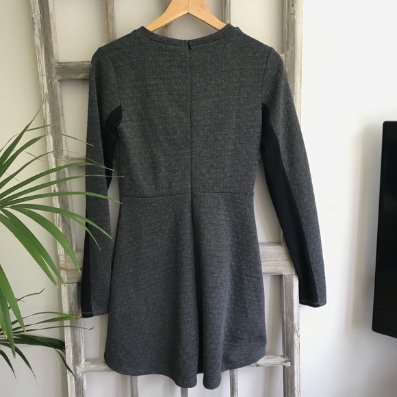 Rachel Roy Gray Long Sleeve Skater Style Dress - Picture 5 of 5